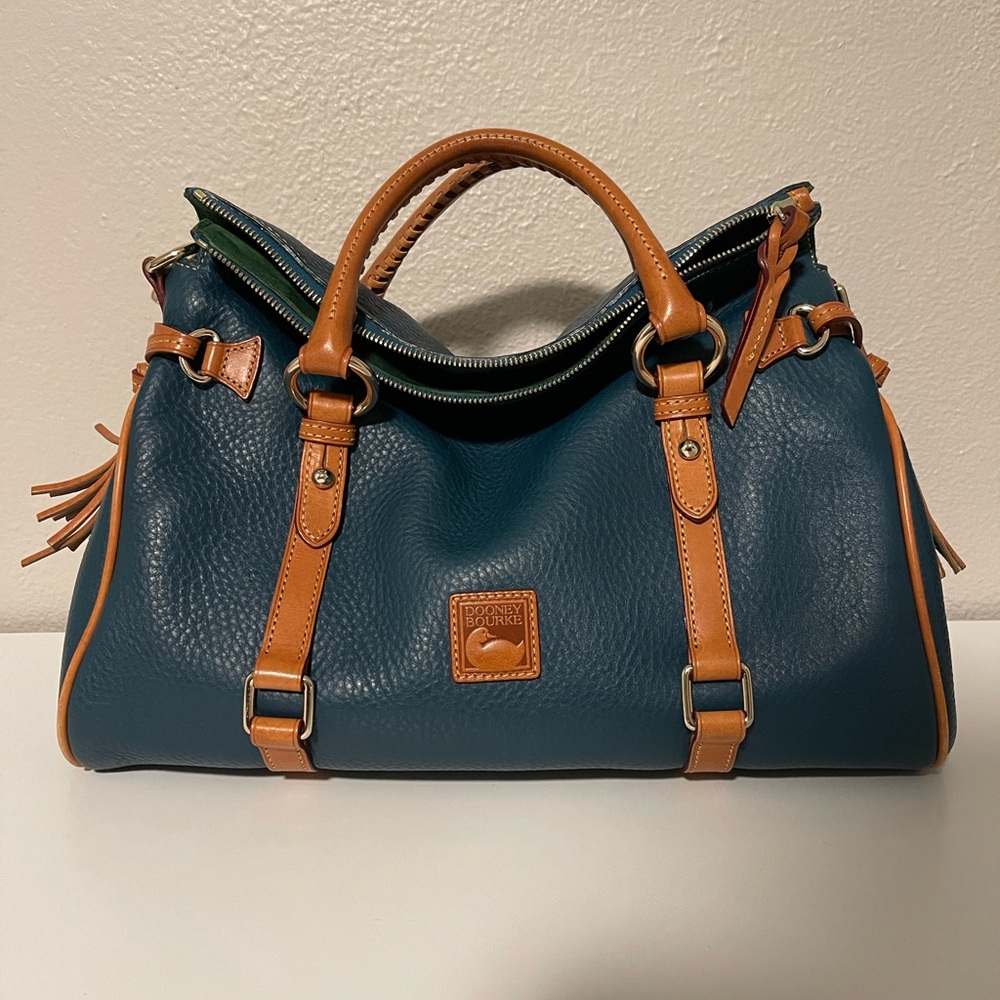 Dooney & Bourke Teal Florentine bag, leather